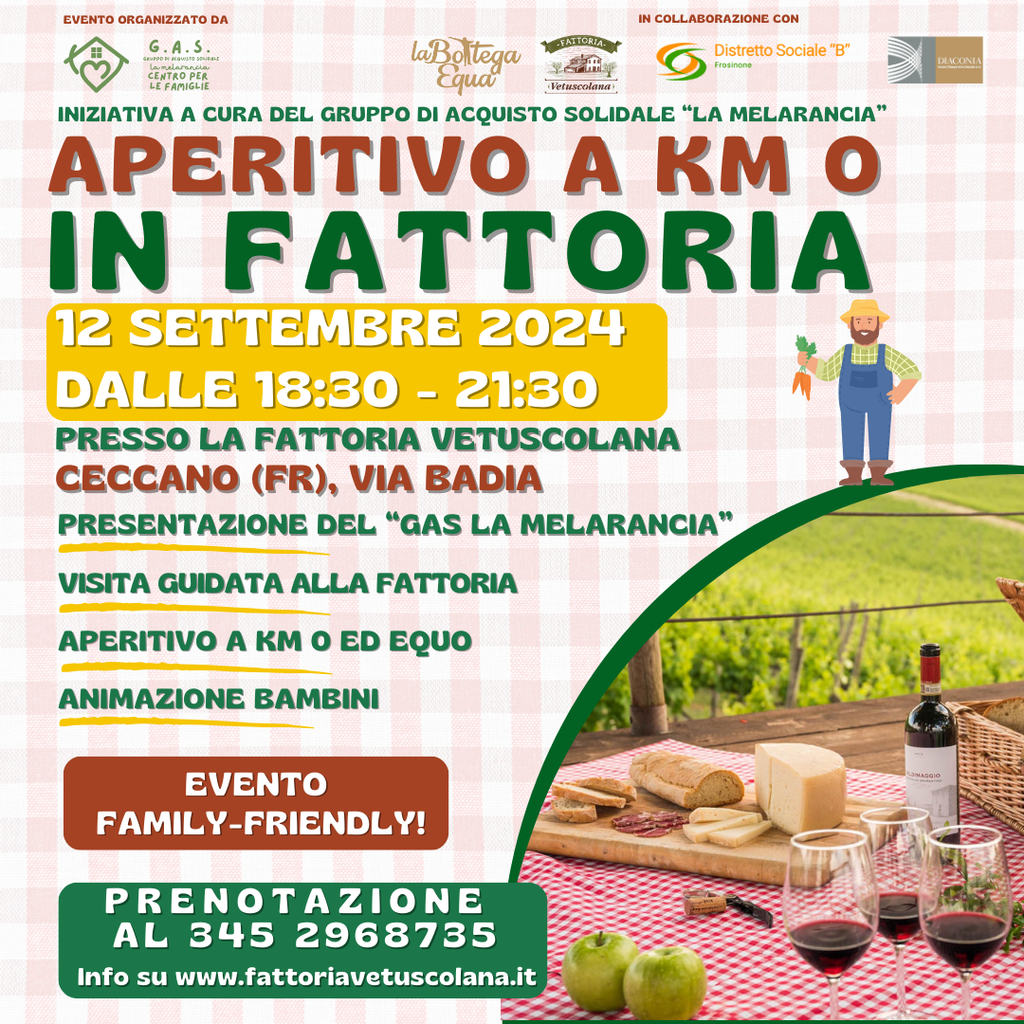 Aperitivo a Km Zero in Fattoria: Un Evento da Non Perdere!