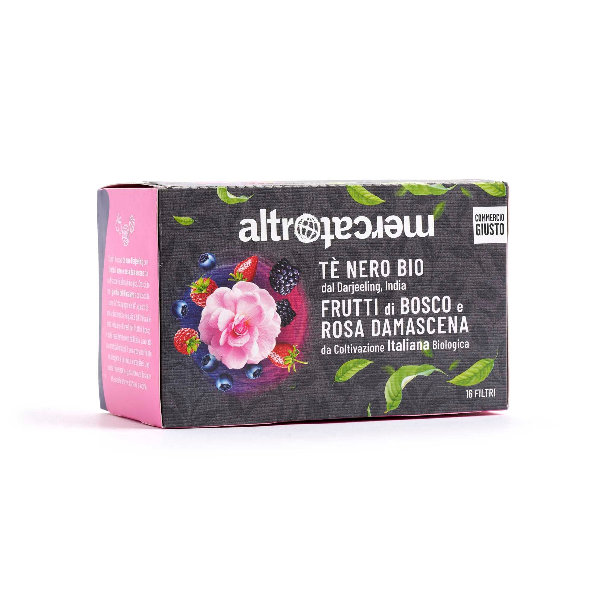 Tè Nero Darjeeling Frutti di Bosco e Rosa Damascena - Bio