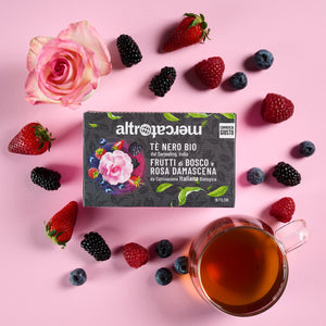 Tè Nero Darjeeling Frutti di Bosco e Rosa Damascena - Bio