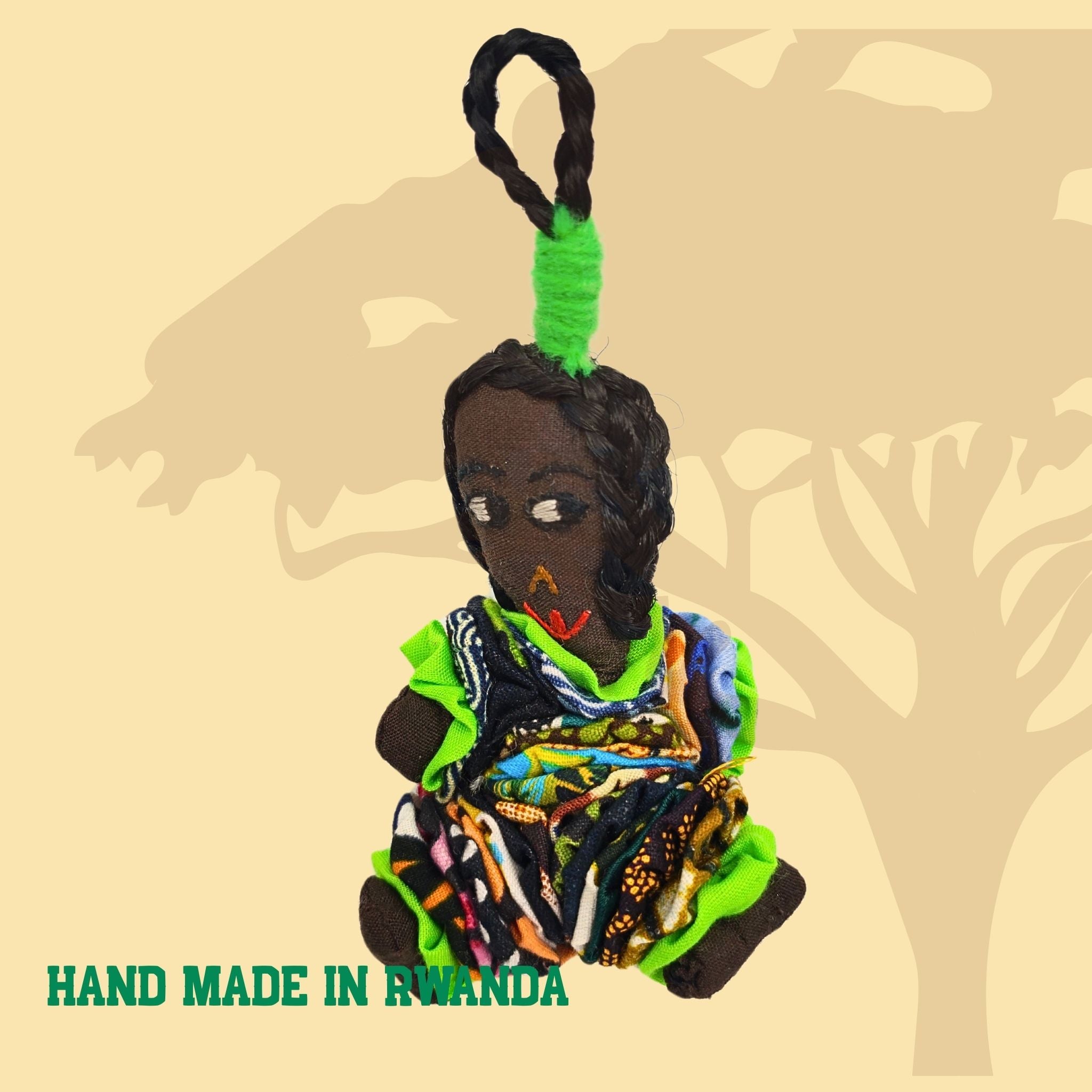 Bambolina di Pezza con Vestiti Africani