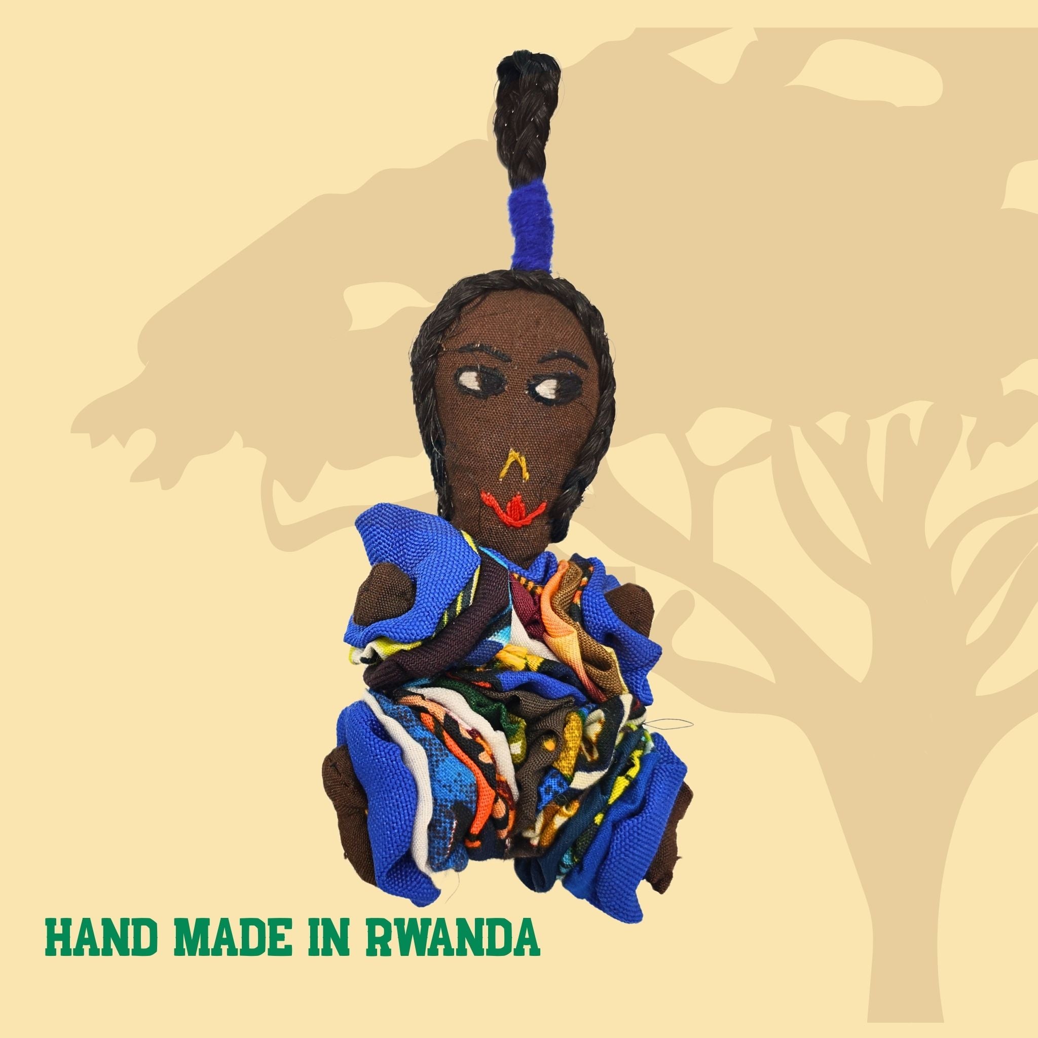 Bambolina di Pezza con Vestiti Africani