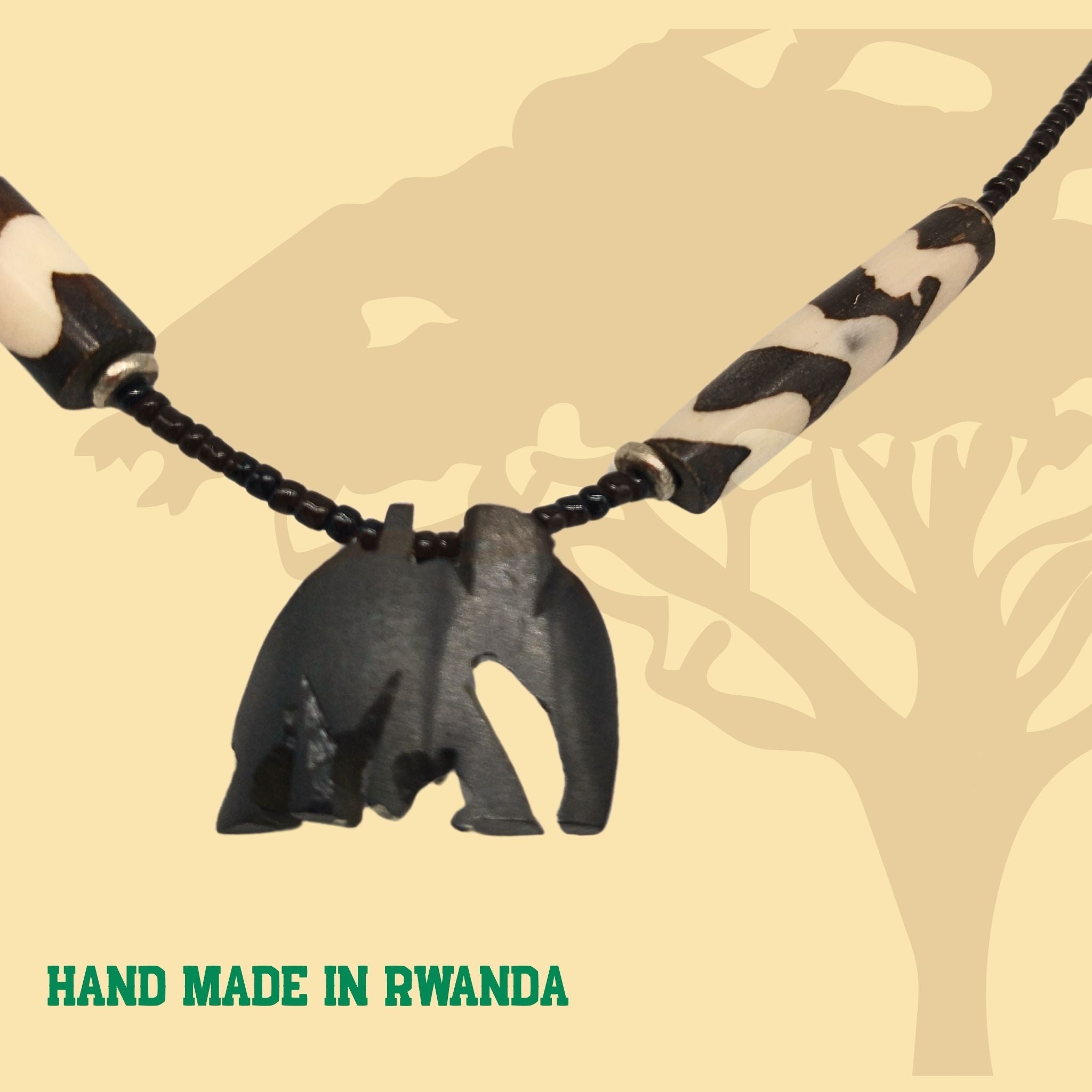 Collana Perline e Osso