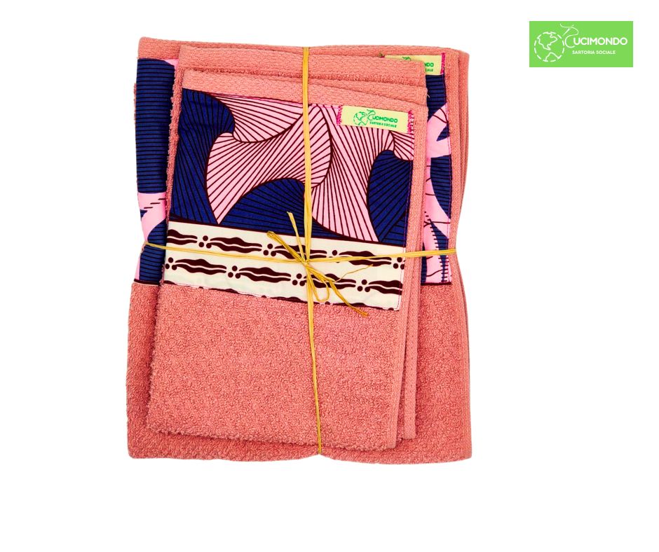 Set Asciugamani Rosa