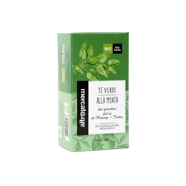 Tè Verde alla Menta in Filtri dall'India – Bio